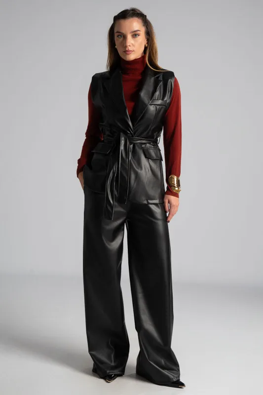 Blouse Basic Knitted Turtleneck 