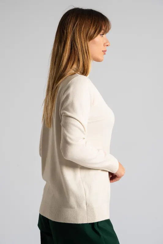Knitted Blouse Turtleneck Heart
