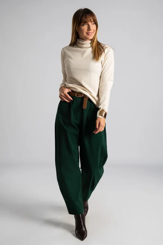 Knitted Blouse Turtleneck Heart