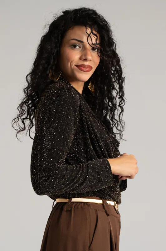 Μπλούζα Ντραπέ Lurex Τρουξ