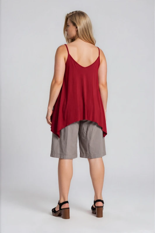 Oversized Asymmetrical Strap Blouse 