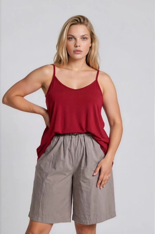 Oversized Asymmetrical Strap Blouse 