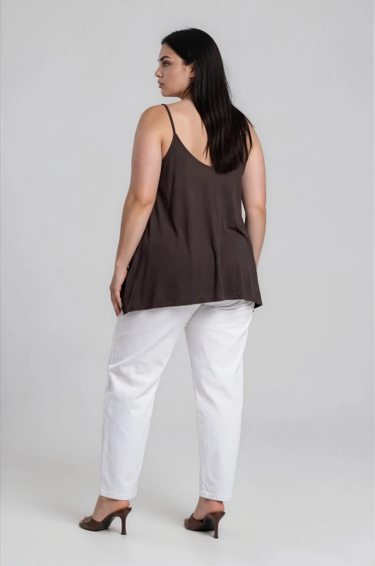 Oversized Asymmetrical Strap Blouse 