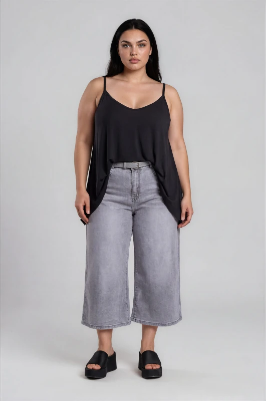 Oversized Asymmetrical Strap Blouse 