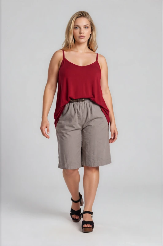 Oversized Asymmetrical Strap Blouse 