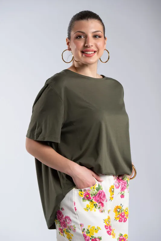 Oversized T-Shirt Back Bow 