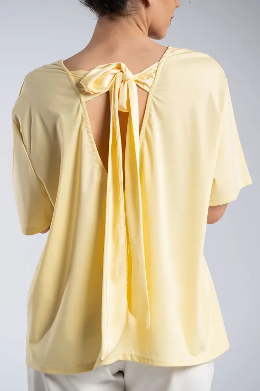 Oversized T-Shirt Back Bow 