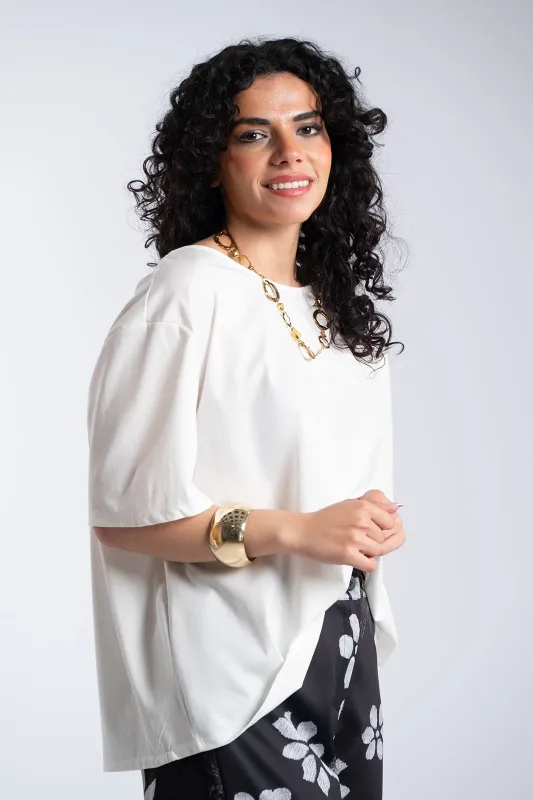 Oversized T-Shirt Back Bow 