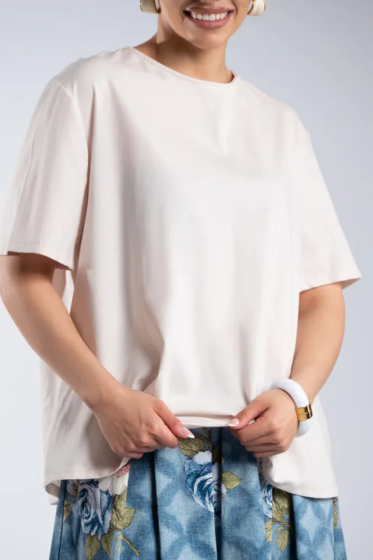Oversized T-Shirt Back Bow 