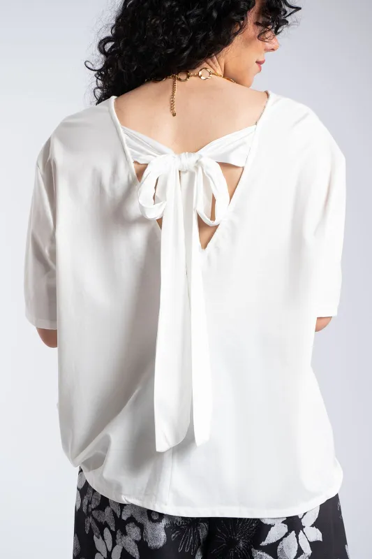 Oversized T-Shirt Back Bow 