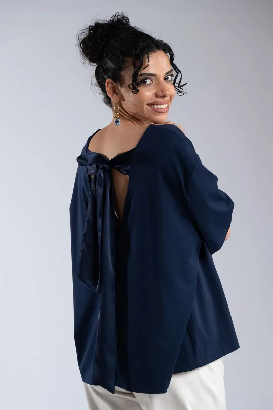 Oversized T-Shirt Back Bow 