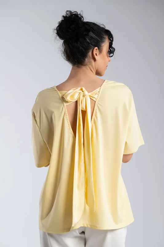 Oversized T-Shirt Back Bow 