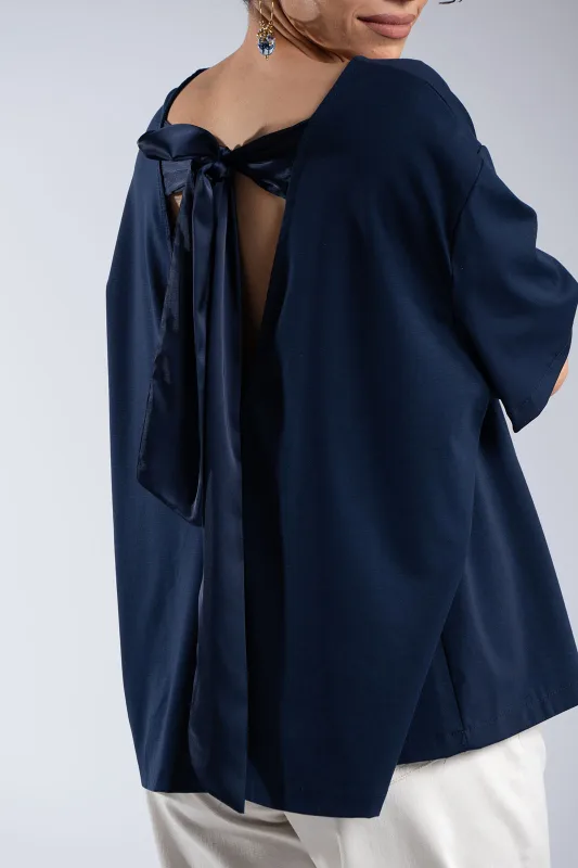 Oversized T-Shirt Back Bow 
