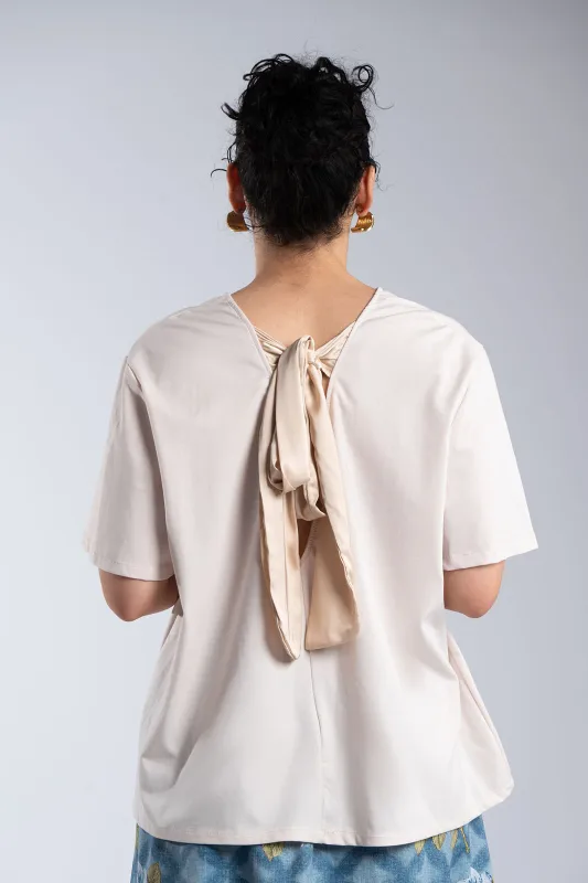 Oversized T-Shirt Back Bow 
