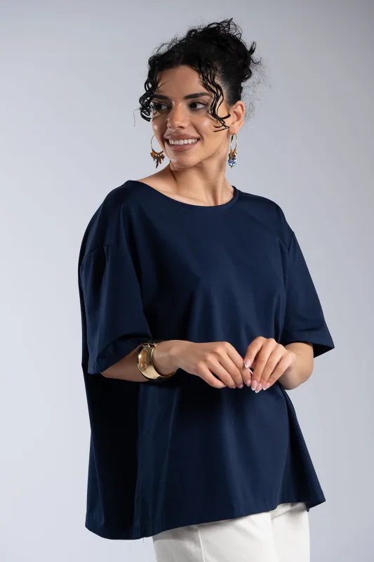 Oversized T-Shirt Back Bow 