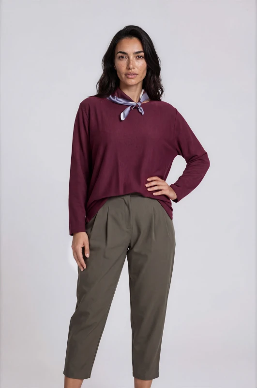 Μπλούζα Oversized Φουλάρι