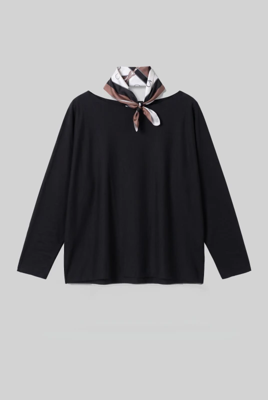 Μπλούζα Oversized Φουλάρι