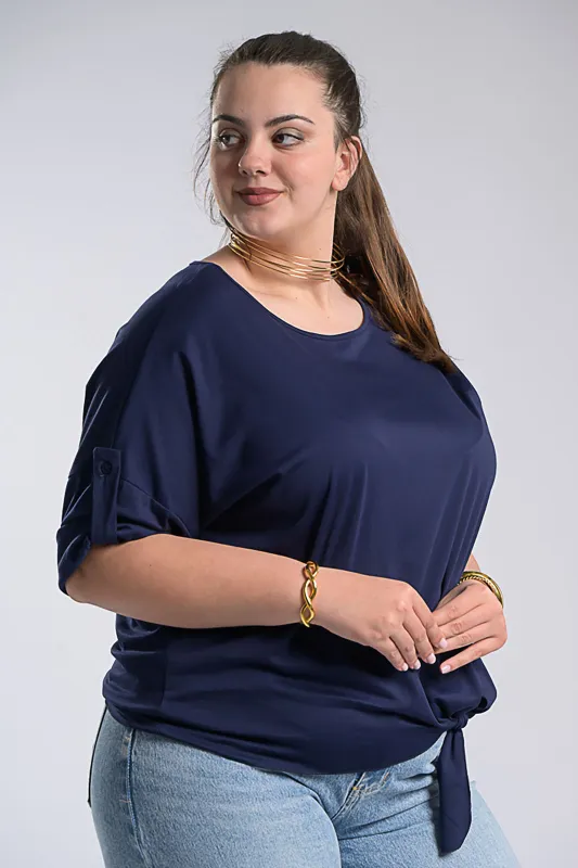 Oversized Blouse Side Tie 