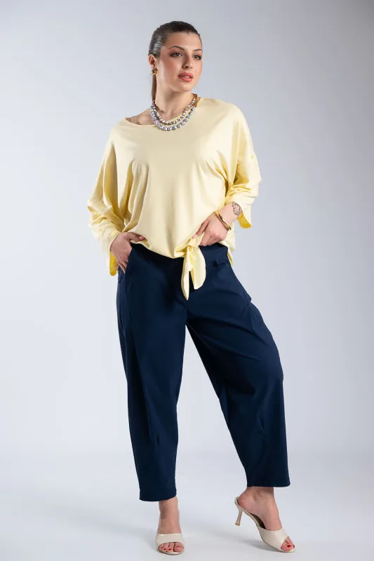Oversized Blouse Side Tie 