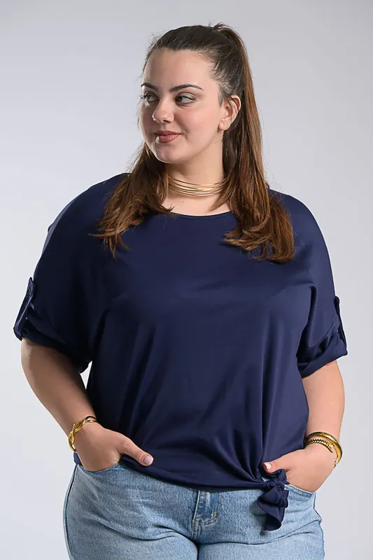 Oversized Blouse Side Tie 