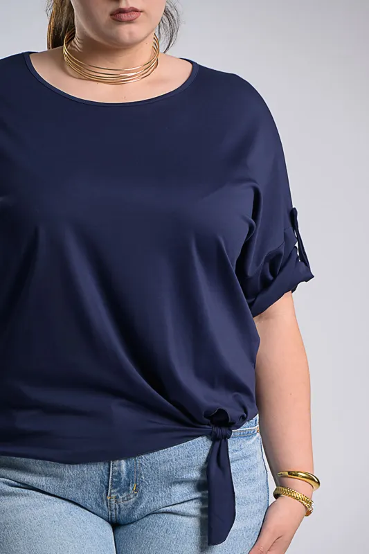 Oversized Blouse Side Tie 