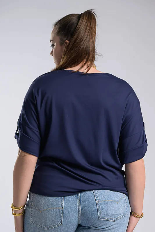 Oversized Blouse Side Tie 
