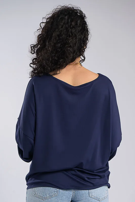 Oversized Blouse Side Tie 