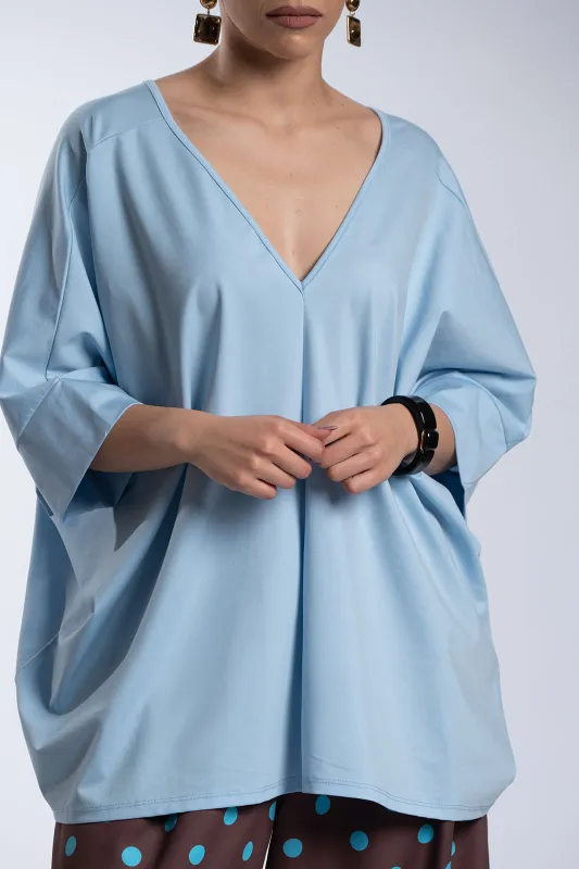 Oversized V-neck T-shirt 