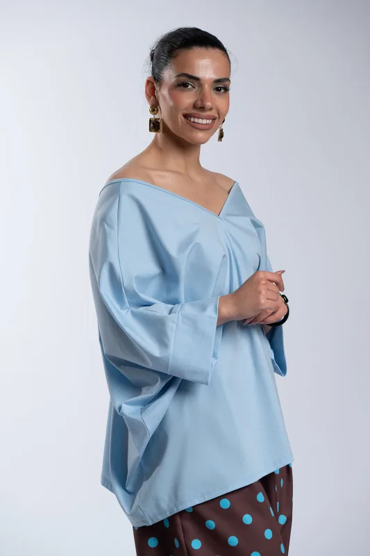 Oversized V-neck T-shirt 