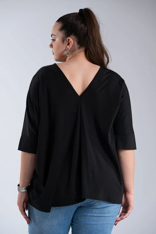 Oversized V-neck T-shirt 