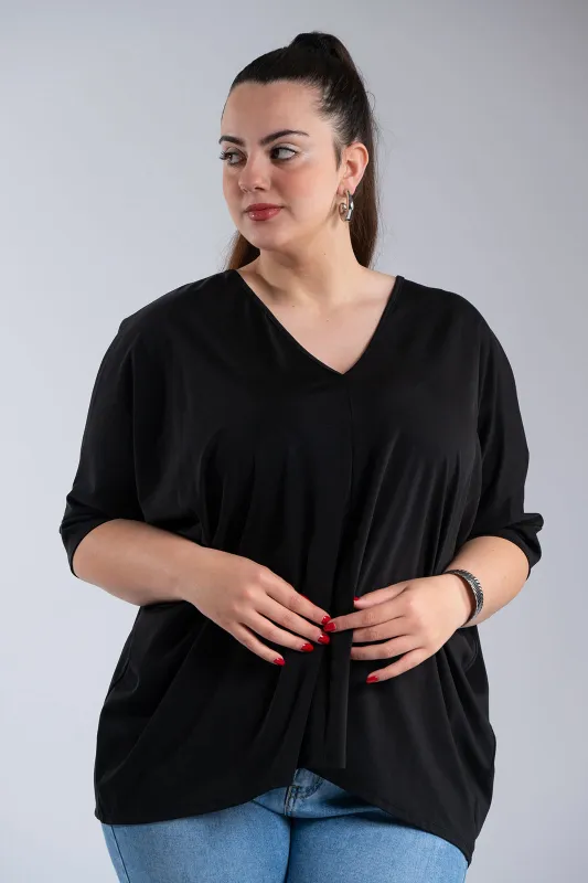 Oversized V-neck T-shirt 