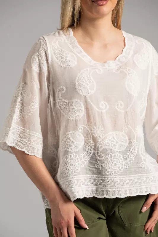 Blouse Paisley Embroidery 