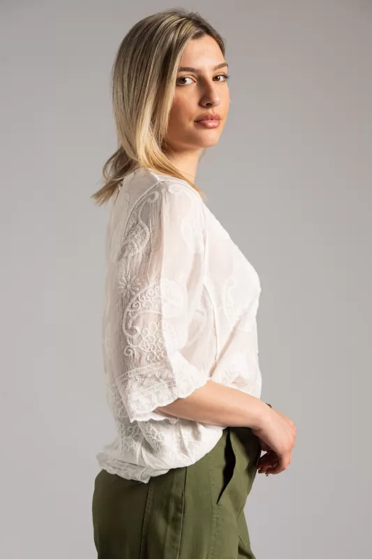 Blouse Paisley Embroidery 