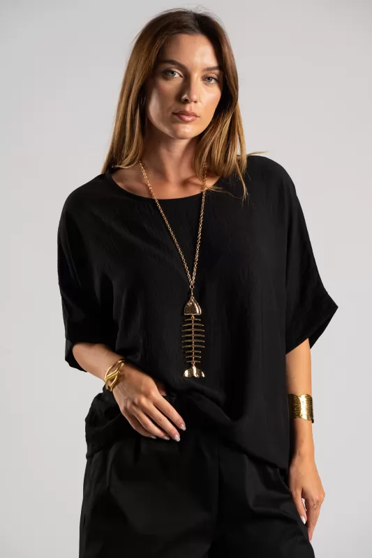 Blouse Back Bow Necklace