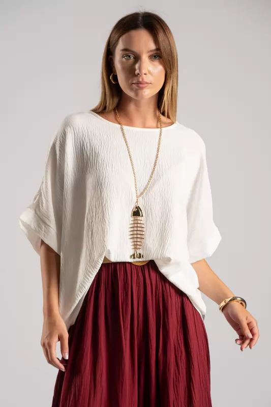 Blouse Back Bow Necklace
