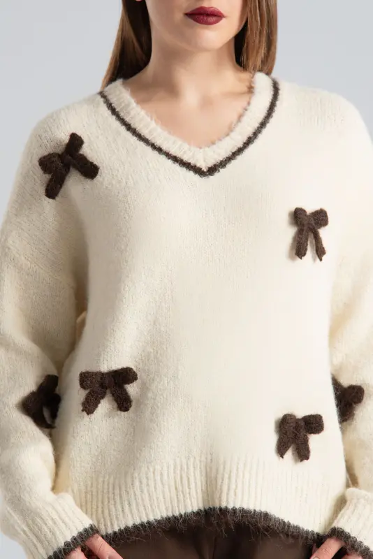 Bow Knitted Blouse