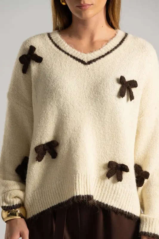 Bow Knitted Blouse