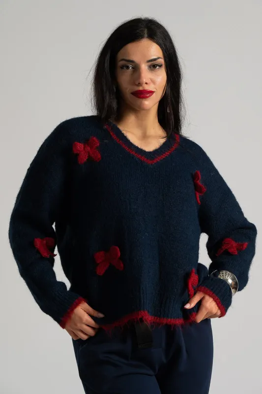 Bow Knitted Blouse