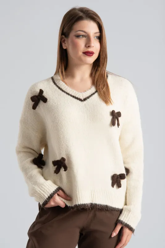 Bow Knitted Blouse