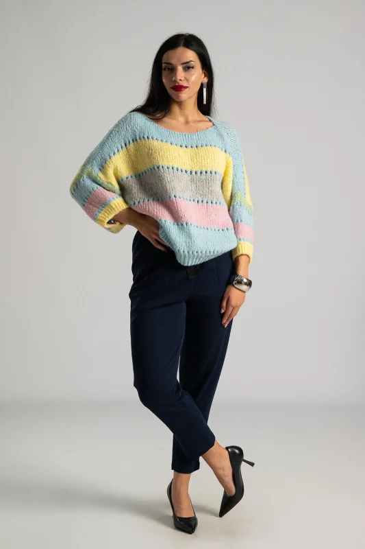 Blouse Knitted Short Sleeves 