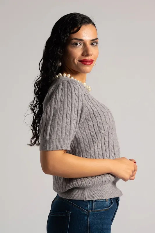 Μπλούζα Πλεκτή Μεγάλες Πέρλες