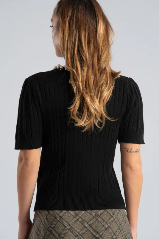 Μπλούζα Πλεκτή Μεγάλες Πέρλες