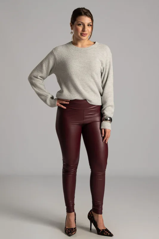 Blouse Knitted Single-Color 