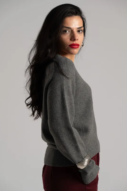 Μπλούζα Πλεκτή Μονόχρωμη