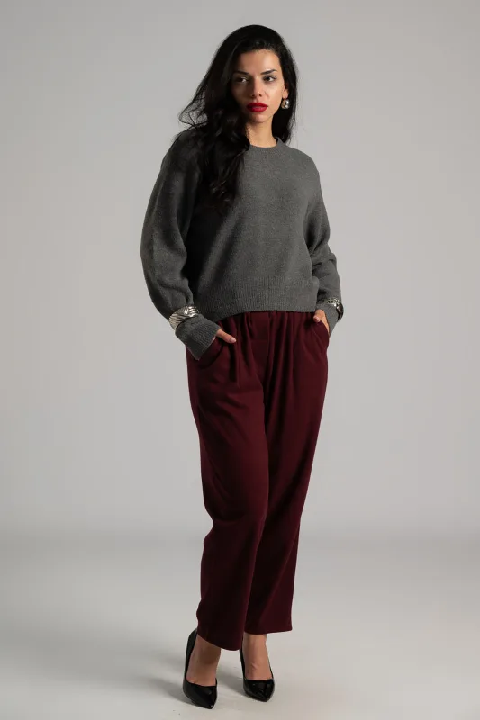 Μπλούζα Πλεκτή Μονόχρωμη