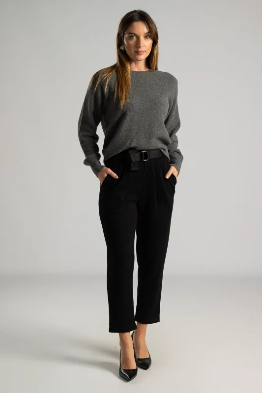 Blouse Knitted Single-Color 