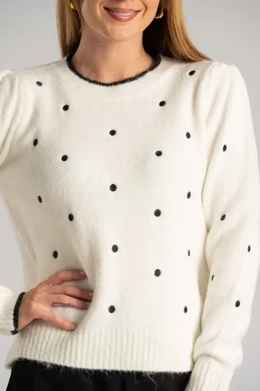 Μπλούζα Polka Dots Μονόχρωμη