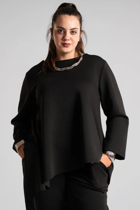 Μπλούζα Ποντοστόφα Ασύμμετρη Μονόχρωμη