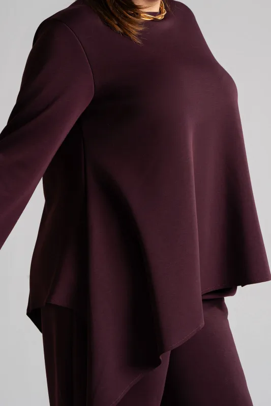 Μπλούζα Ποντοστόφα Ασύμμετρη Μονόχρωμη