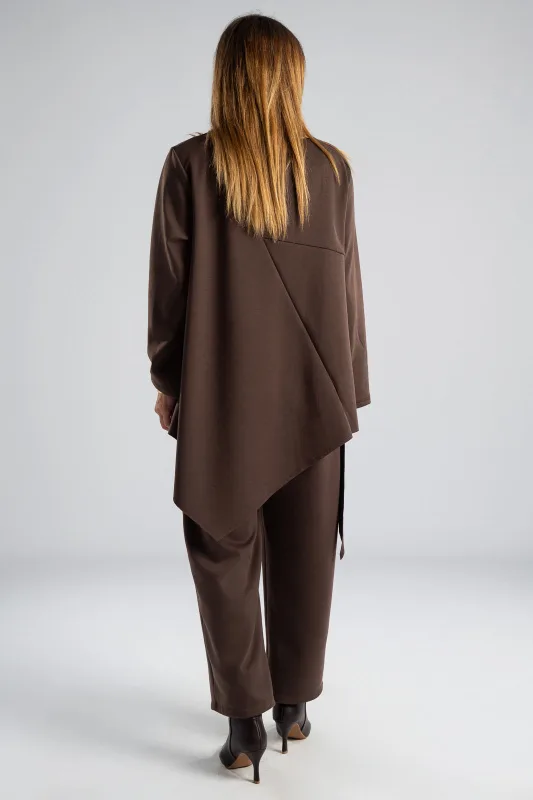 Μπλούζα Ποντοστόφα Ασύμμετρη Μονόχρωμη